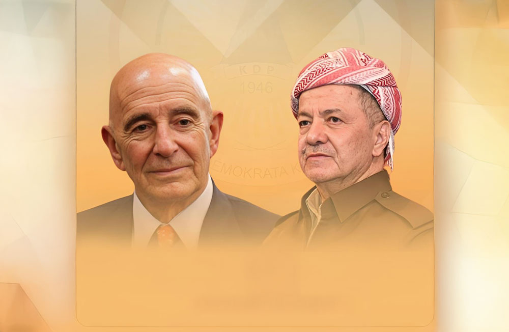 تۆم باراک ب ناڤێ خۆ و ب ناڤێ سەرۆک ترامپ سوپاسیا سەرۆک بارزانی دکەت