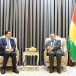 بەڕێز سەربەست لەزگین پێشوازی ل جێگرێ دووێ یێ پەرلەمانێ عێراقێ کر