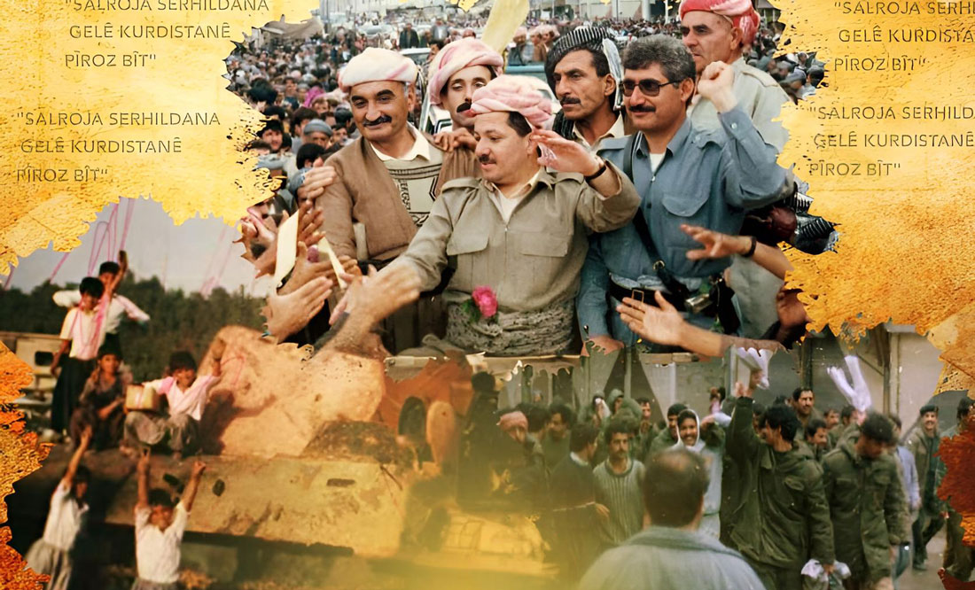 پەیاما مەکتەبا ڕێکخستنێ ب ھەلکەفتا ۳٥ ساڵیا سەرھەلدانا پیرۆز