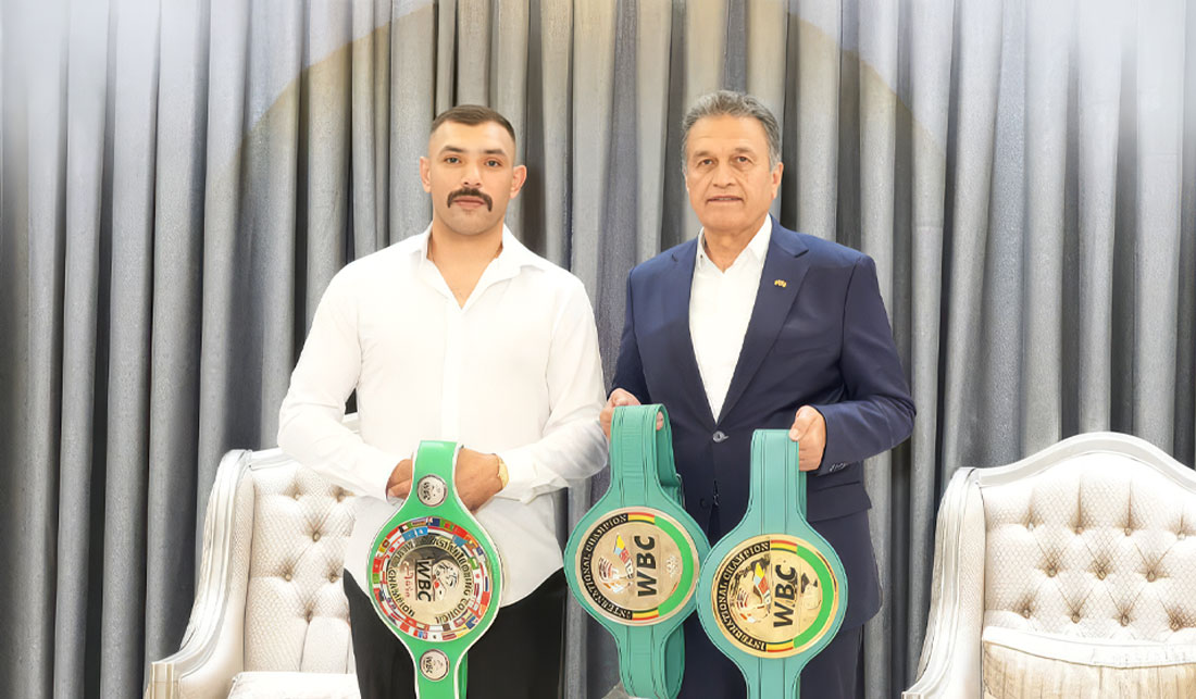 سەربەست لەزگین پێشوازی ل پاڵەوانێ جیهانێ یێ بۆکسینگێ کر